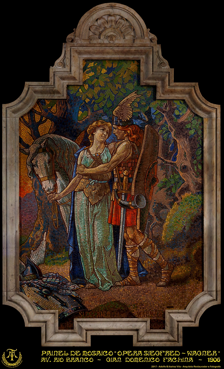 Theatro Municipal Mosaics of Facchina